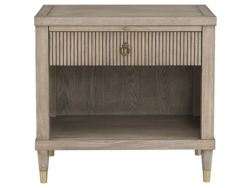 One Drawer Rectangular Nightstand  - image 3
