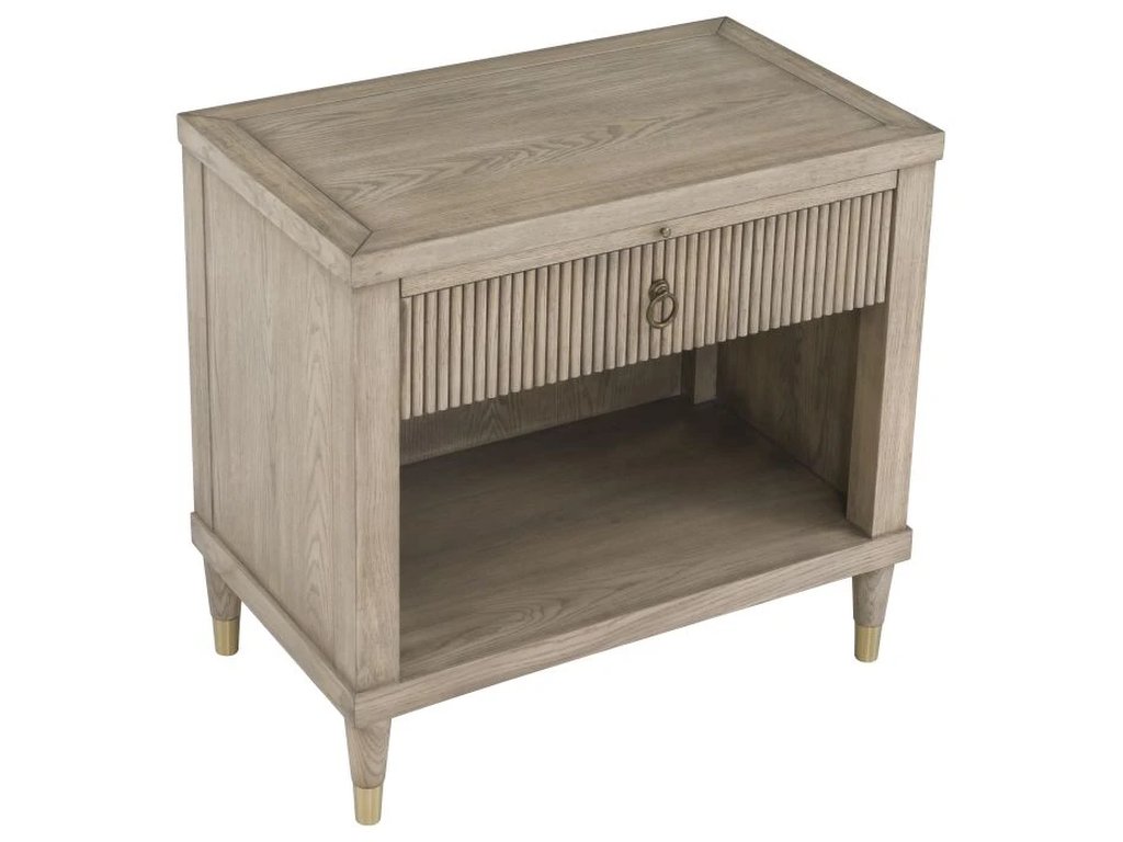 One Drawer Rectangular Nightstand  - image 5