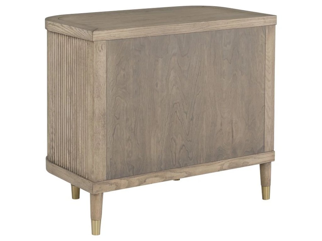 One Drawer Demilune Nightstand  - image 2