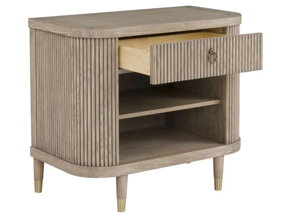 One Drawer Demilune Nightstand  - image 1