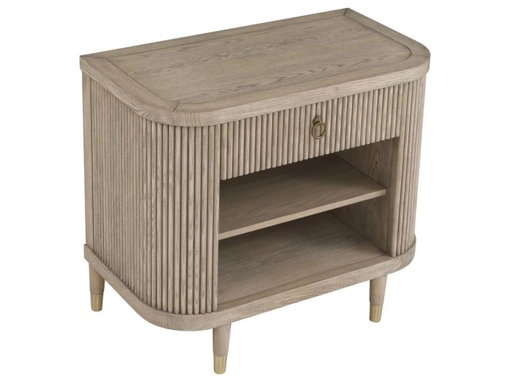 One Drawer Demilune Nightstand  - image 5