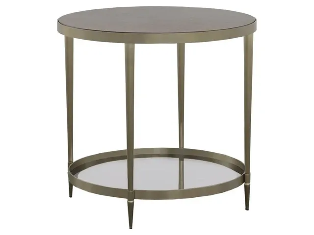 Marlowe Tiered Round End Table 