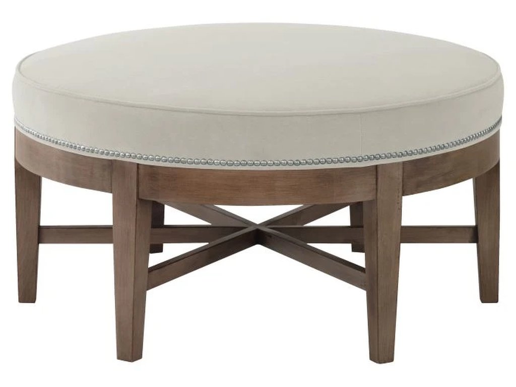 Plain Round Ottoman  - main image