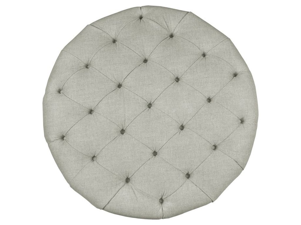 Hand Tufted Round Ottoman  - image 1