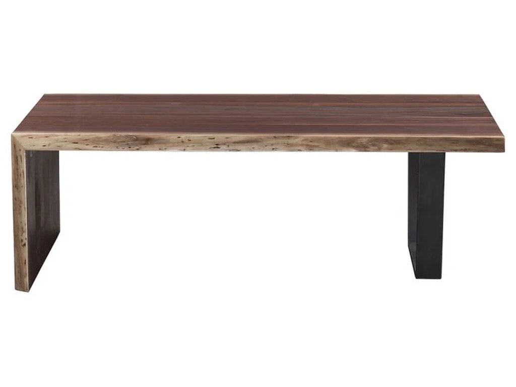 Crotch Cut Walnut 54 Waterfall Cocktail Table  - image 1