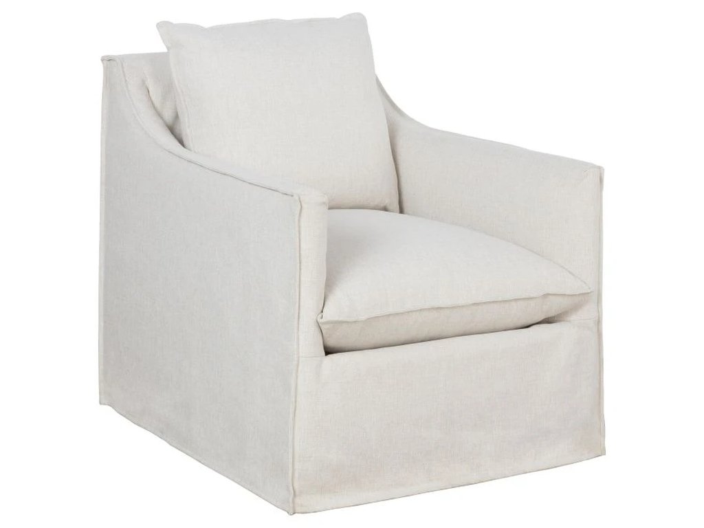 Cape May Slipcovered Swivel Chair  - main image