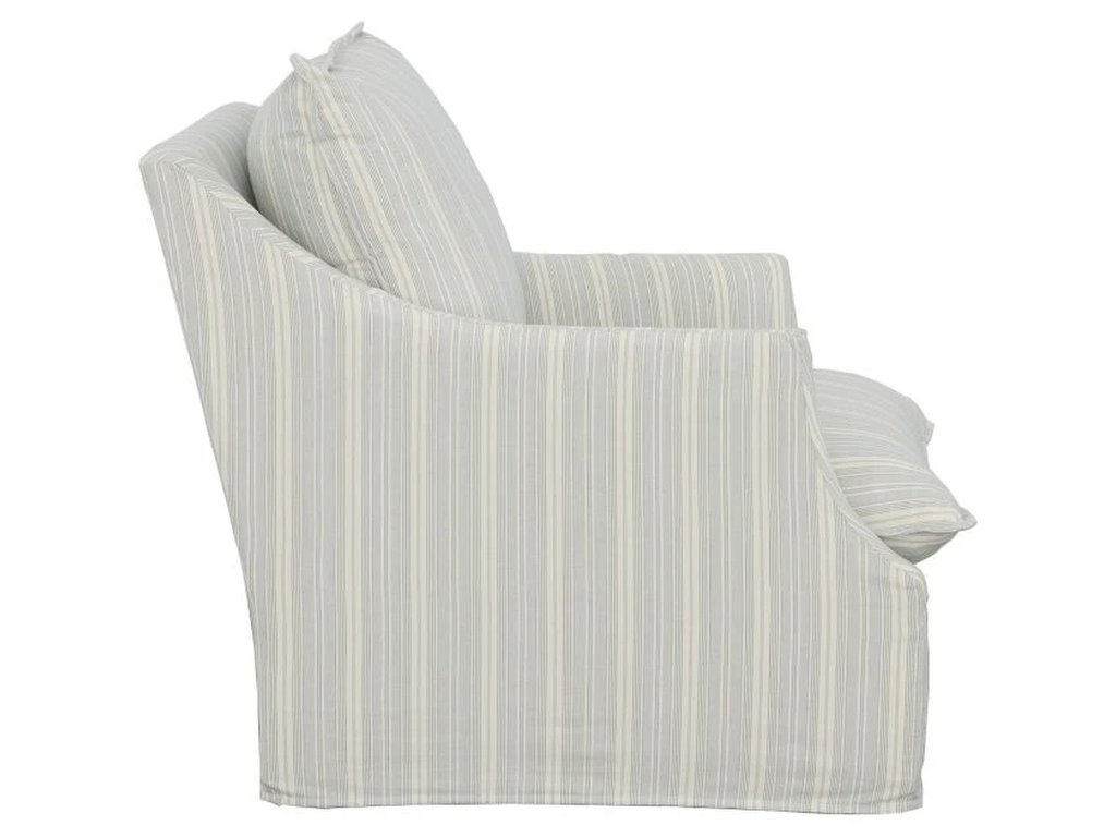 Baldwin Slipcovered Swivel Chair  - image 3