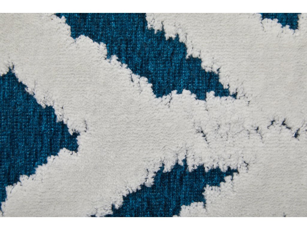Saphir Mira Modern Solid, Blue/Green/White, 9'-8" x 12'-7" Area Rug - image 5