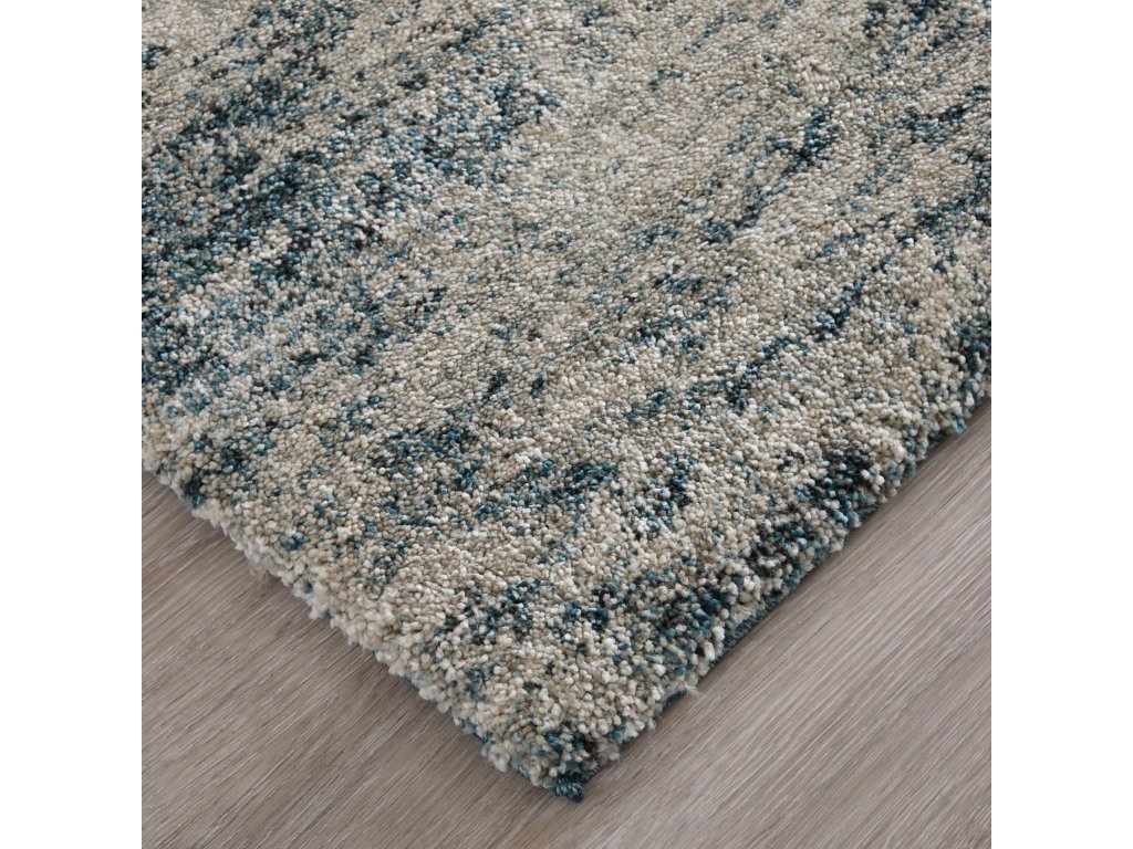 Jameson Modern Distressed, Blue/Tan, 7'-10" x 10' Area Rug - image 1