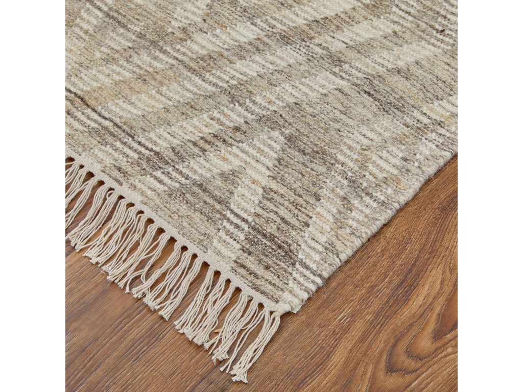 Savona Transitional Diamond, Taupe/Ivory/Gray, 10' x 14' Area Rug - image 3