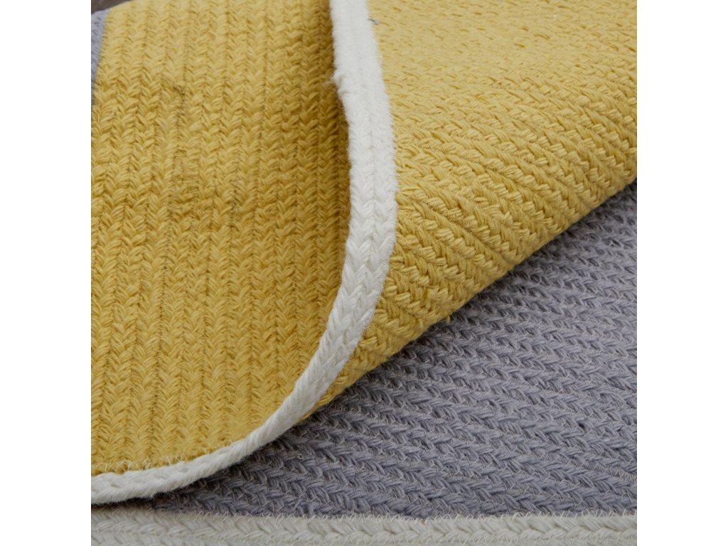 Clare Transitional Geometric, Gray/Yellow/Blue, 5' x 8' Area Rug - image 7