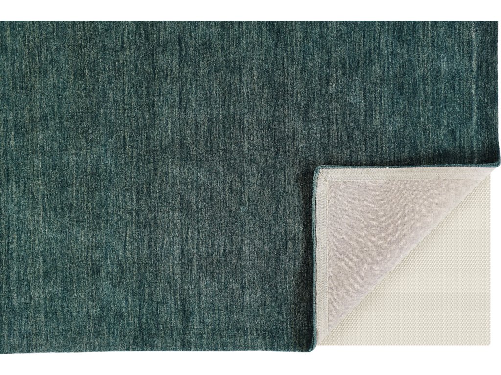 Luna Modern Solid, Green/Blue, 8' x 11' Area Rug - image 3