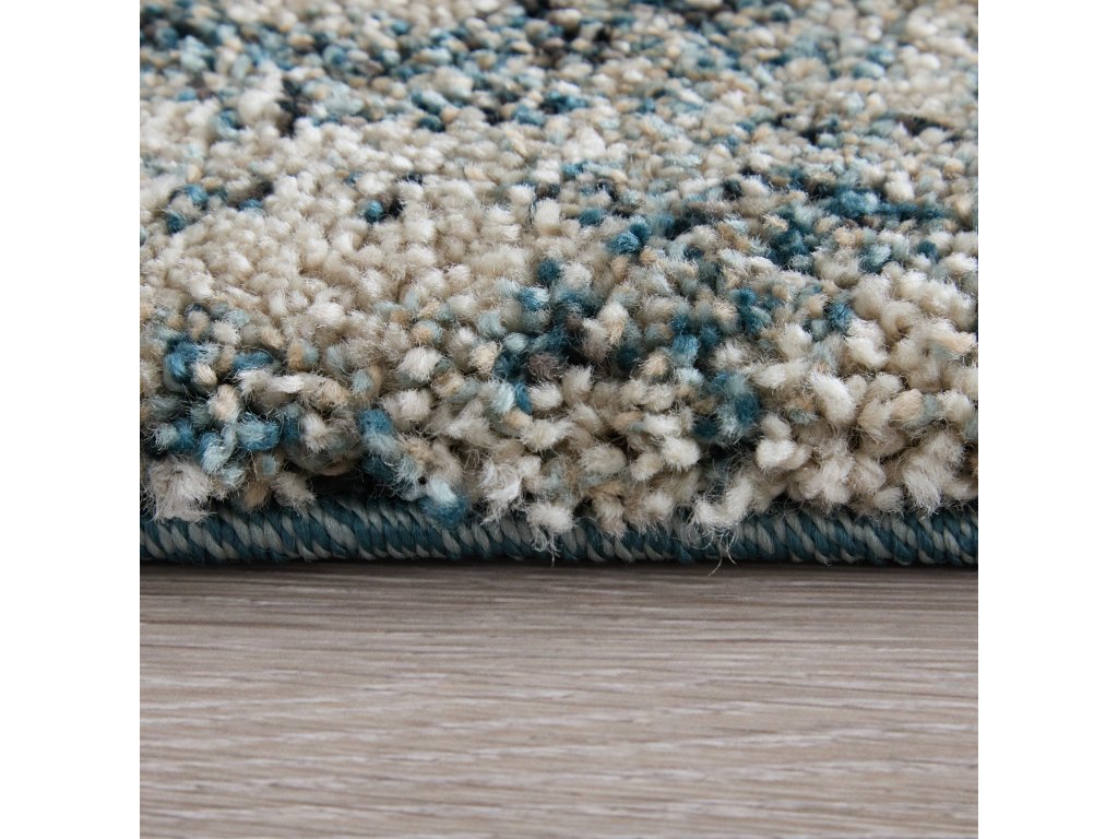 Jameson Modern Distressed, Blue/Tan, 7'-10" x 10' Area Rug - image 6