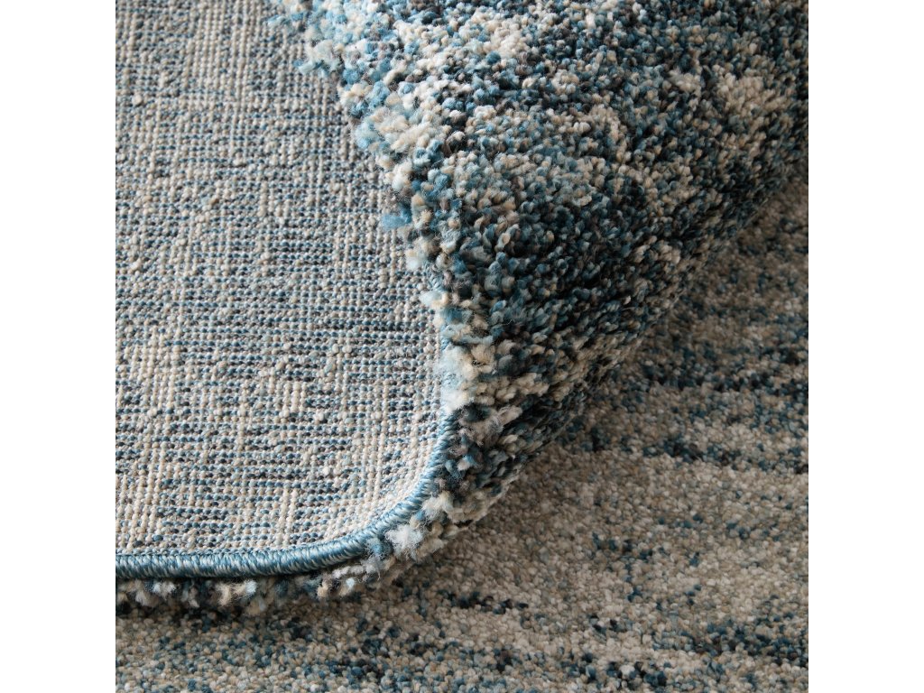 Jameson Modern Distressed, Blue/Tan, 7'-10" x 10' Area Rug - image 5