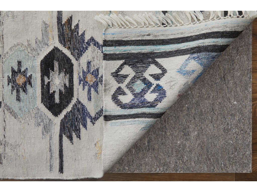 Tillman Transitional Geometric, Ivory/Blue/Pink, 5' x 8' Area Rug - image 3