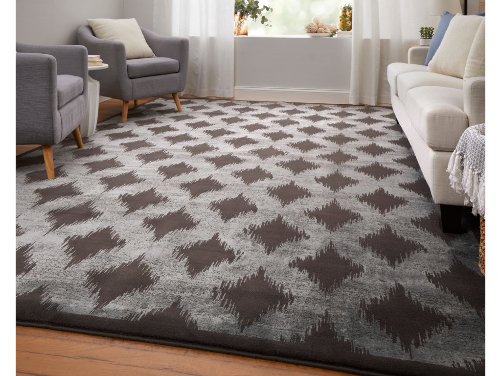 Azeri Iv Transitional Diamond, Gray/Taupe, 10' x 13'-2" Area Rug - image 2
