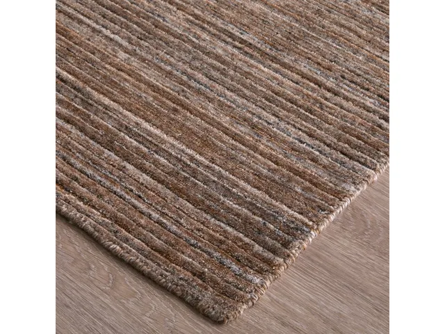Lakewood Modern Solid, Brown/Black/Gray, 8' x 10' Area Rug - Alternative View