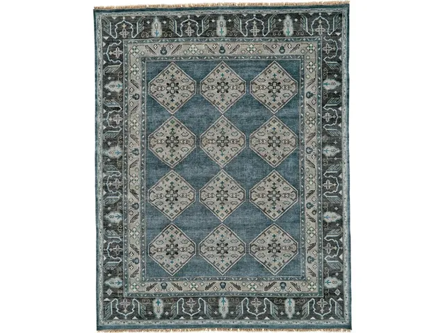 Ustad DARK BLUE/GRAY Rug