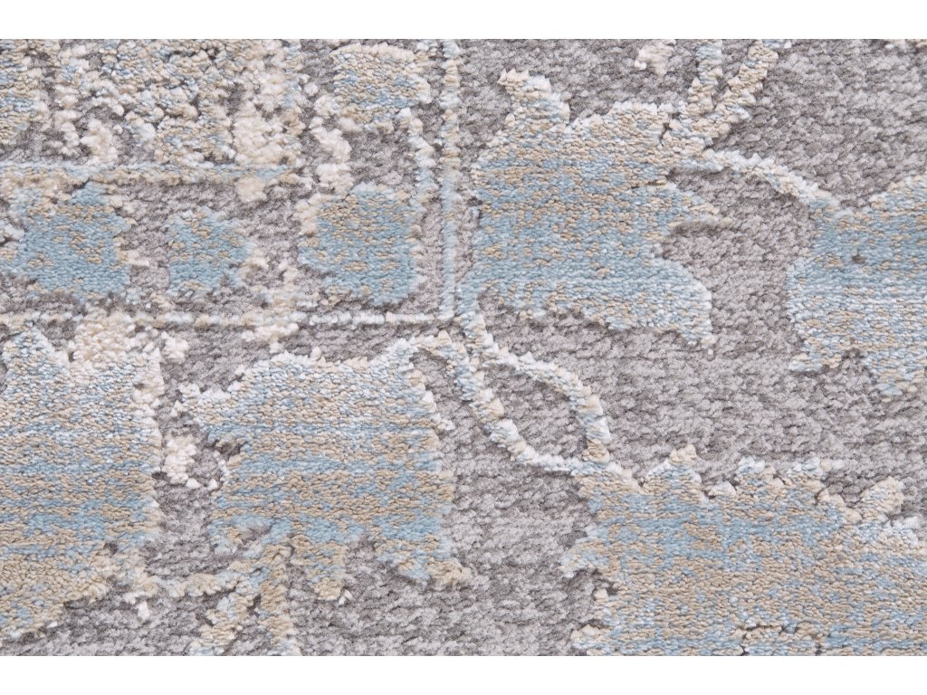 Prasad Modern Distressed, Blue/Taupe/Ivory, 10' x 13'-2" Area Rug - image 2