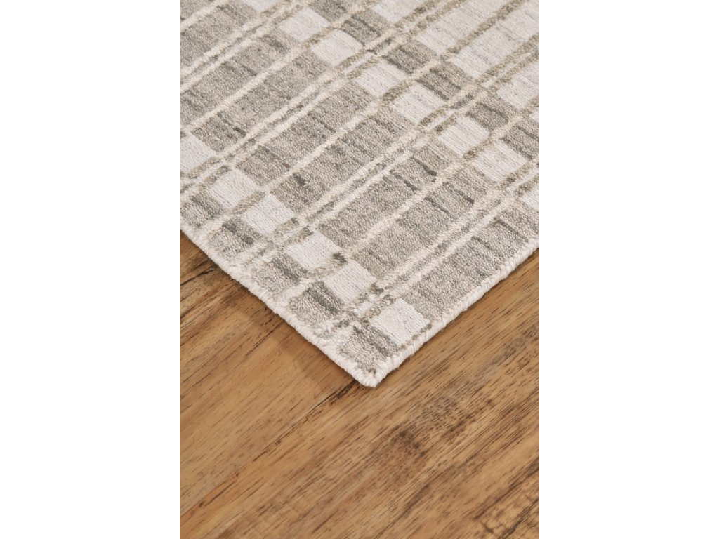 Odell Transitional Geometric, Ivory/Taupe/Tan, 2' x 3' Accent Rug - image 1