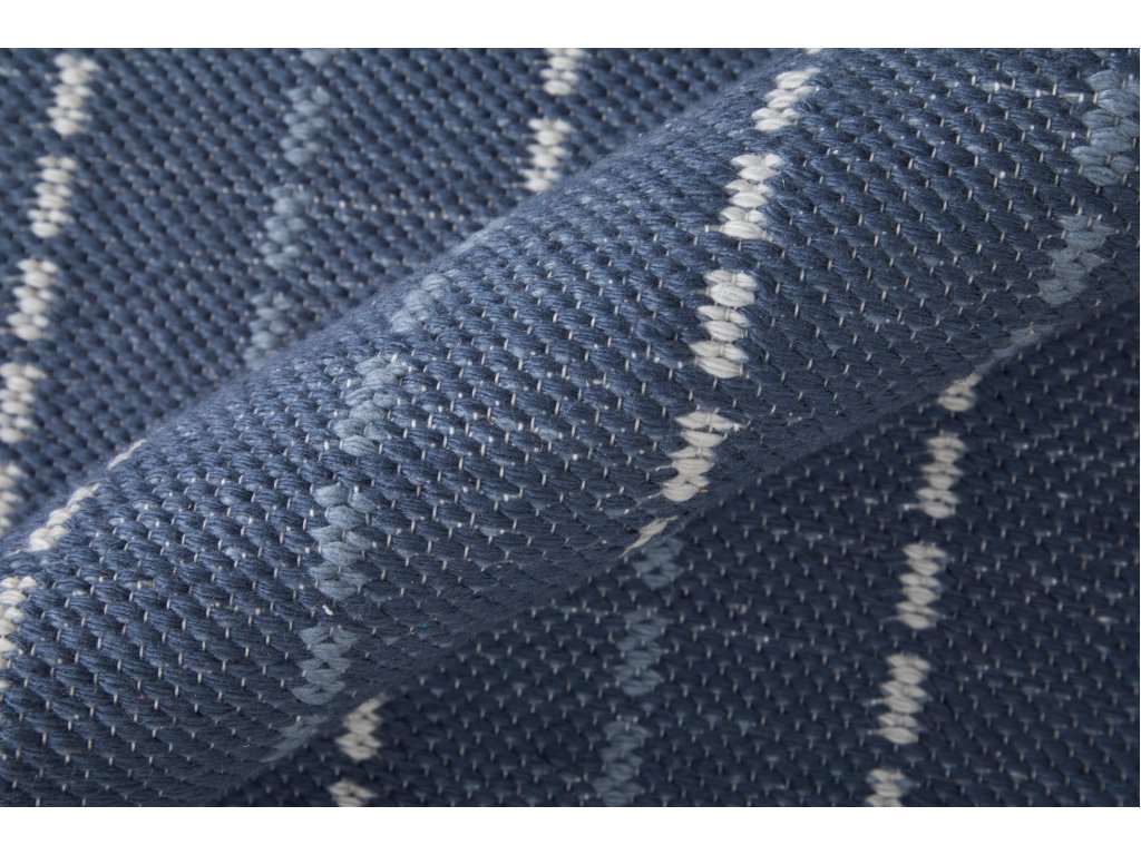 Coastal Layers Transitional Stripes, Blue/White, 9' x 12' Area Rug - image 6