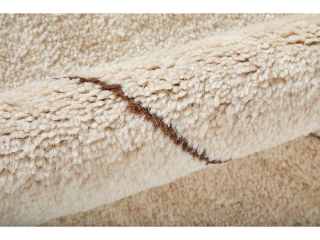 Agape Modern Abstract, Ivory/Brown, 7'-9" x 9'-9" Area Rug - image 3