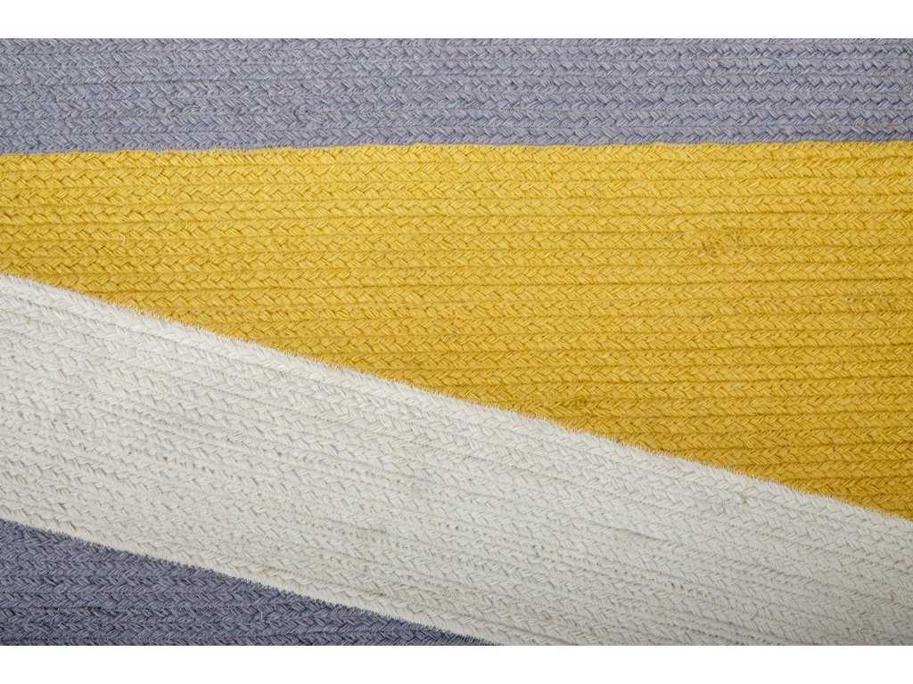 Clare Transitional Geometric, Gray/Yellow/Blue, 5' x 8' Area Rug - image 5