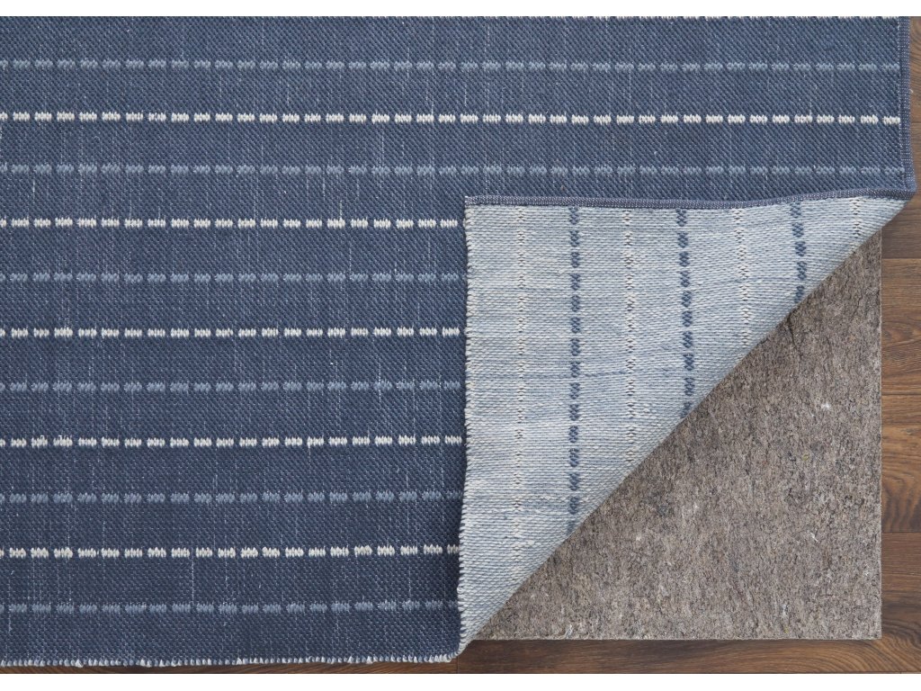 Coastal Layers Transitional Stripes, Blue/White, 9' x 12' Area Rug - image 5