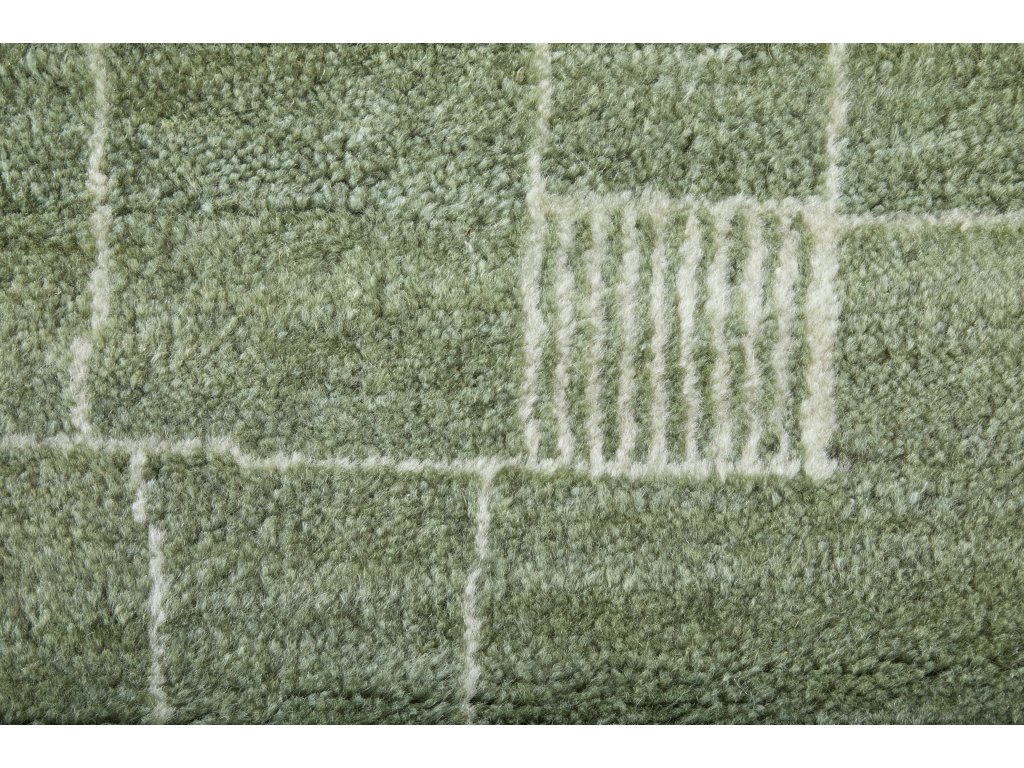 Agape Modern Abstract, Green/Ivory, 7'-9" x 9'-9" Area Rug - image 4