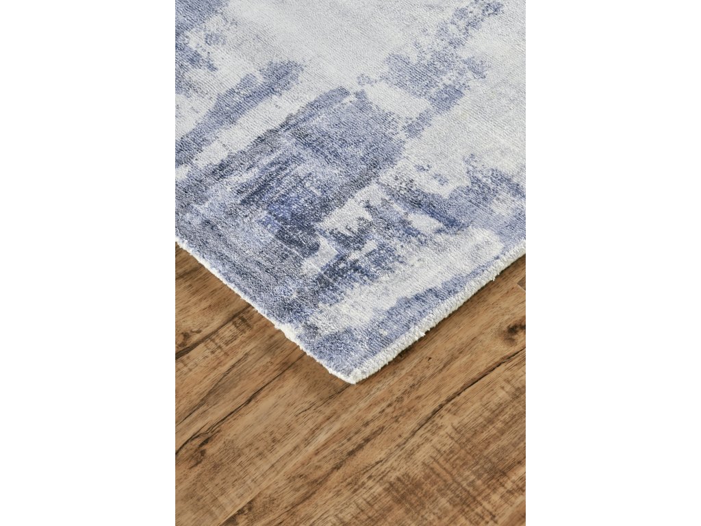 Emory Modern Abstract, Blue/Gray/Ivory, 2' x 3' Accent Rug - image 3