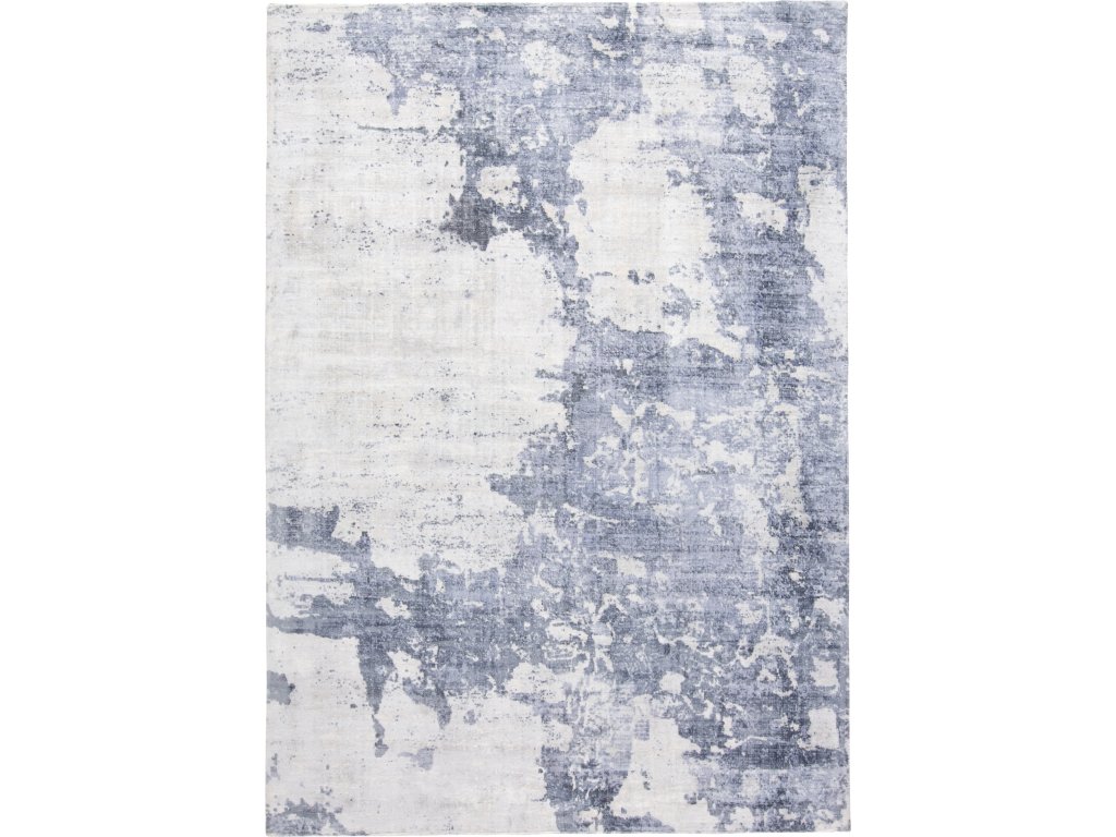 Emory Modern Abstract, Blue/Gray/Ivory, 2' x 3' Accent Rug - main image