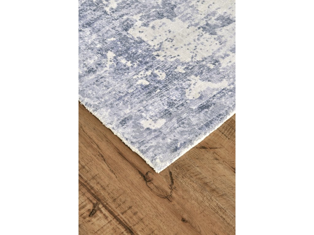 Emory Modern Abstract, Blue/Gray/Ivory, 2' x 3' Accent Rug - image 3