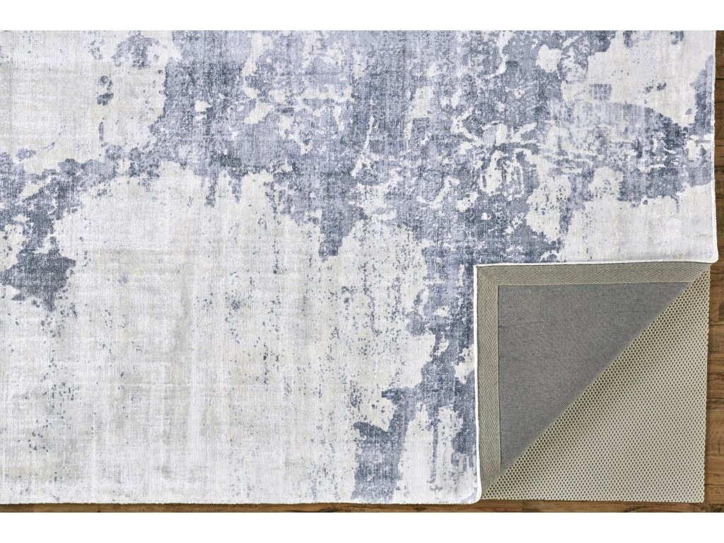Emory Modern Abstract, Blue/Gray/Ivory, 2' x 3' Accent Rug - image 1