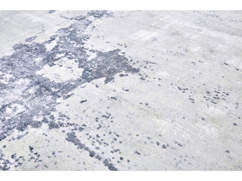 Emory Modern Abstract, Blue/Gray/Ivory, 2' x 3' Accent Rug - image 2