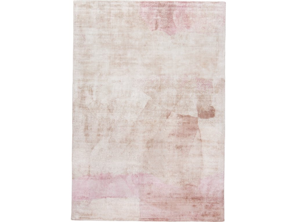Emory Modern Abstract, Pink/Tan/Ivory, 2' x 3' Accent Rug - main image