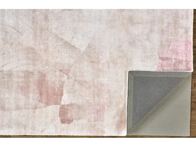 Emory Modern Abstract, Pink/Tan/Ivory, 2' x 3' Accent Rug - Alternative View