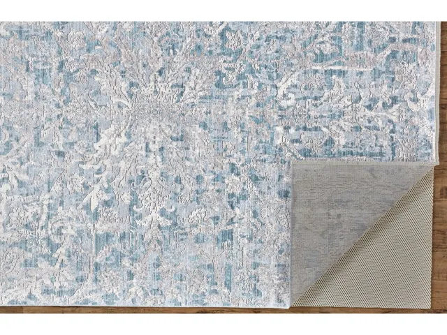 Cecily Transitional Distressed, Blue/Gray, 2' x 3' Accent Rug