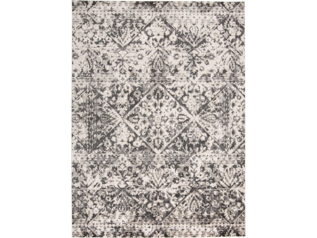 Kano Transitional Distressed, Gray/Ivory/Silver, 10'-2" x 13'-9" Area Rug - main image