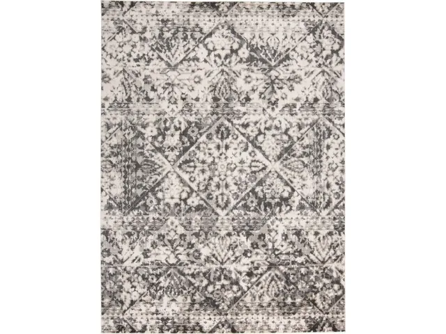 Kano Transitional Distressed, Gray/Ivory/Silver, 10'-2" x 13'-9" Area Rug