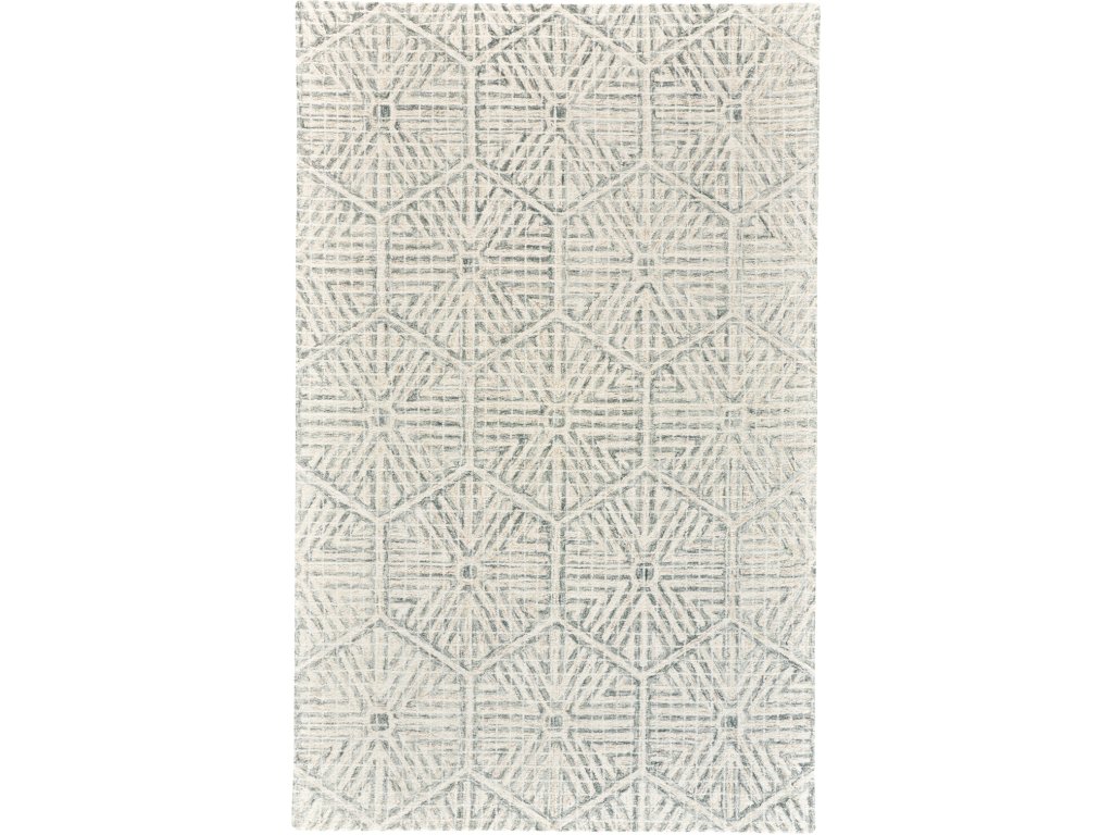 Rhett Transitional Geometric, Ivory/Green/Tan, 8' x 10' Area Rug - main image