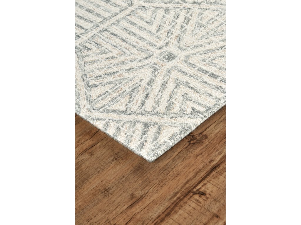 Rhett Transitional Geometric, Ivory/Green/Tan, 8' x 10' Area Rug - image 3