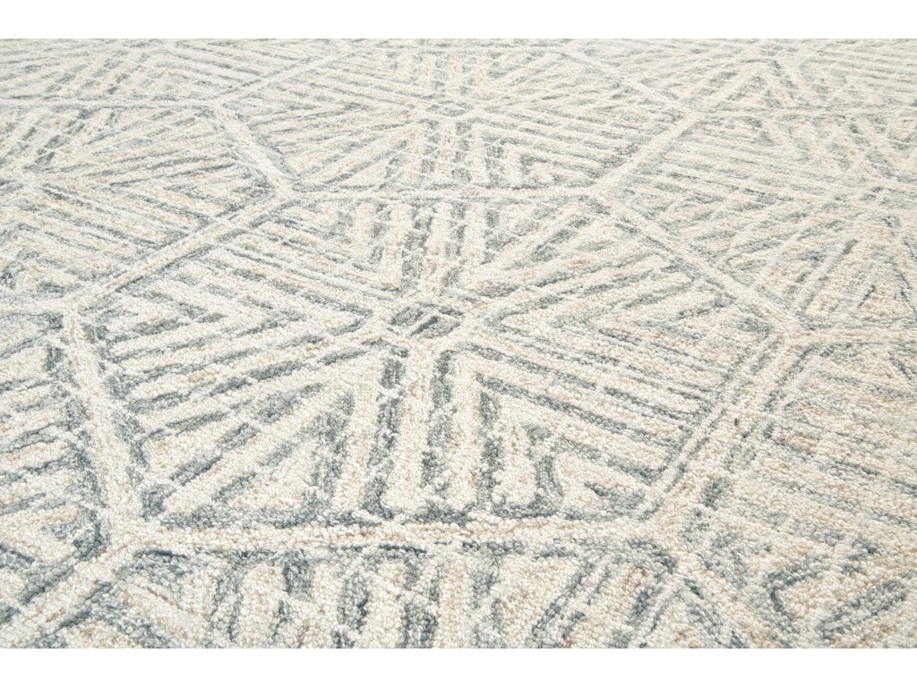 Rhett Transitional Geometric, Ivory/Green/Tan, 8' x 10' Area Rug - image 2