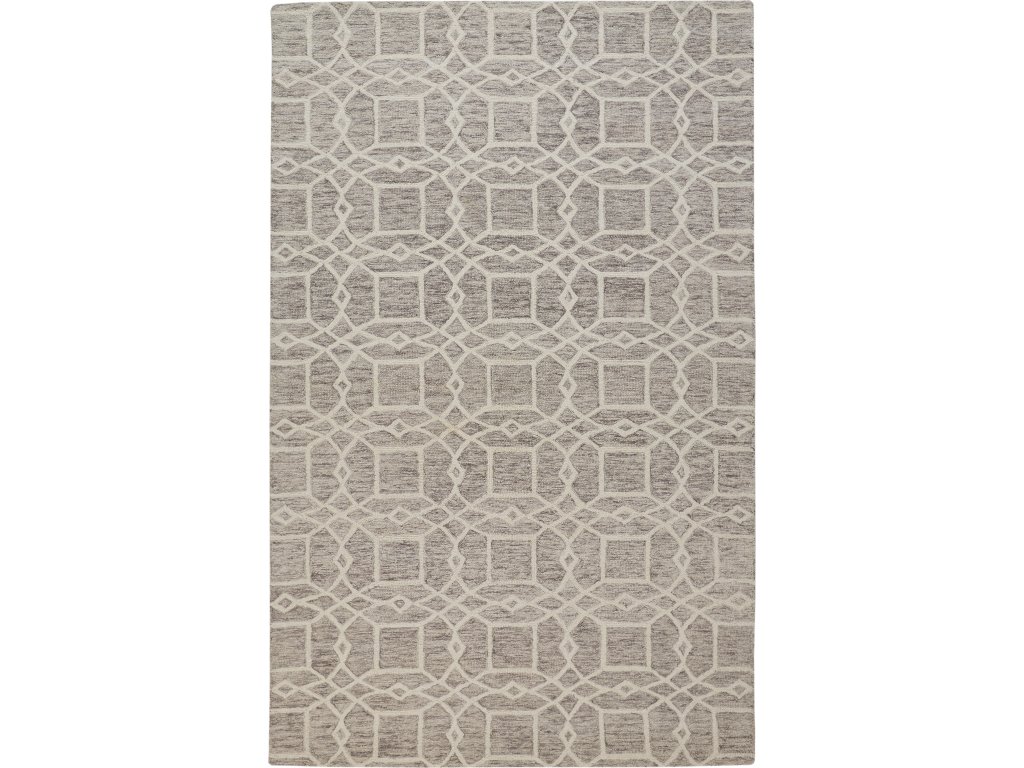Rhett Transitional Trellis and Lattice, Taupe/Ivory/Gray, 8' x 10' Area Rug - main image