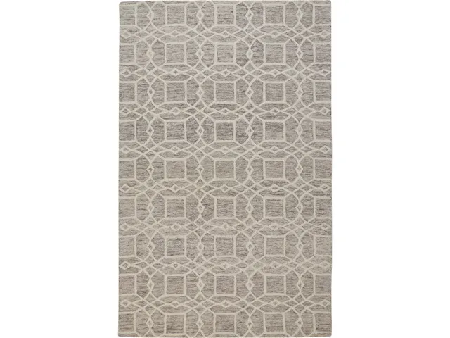 Rhett Transitional Trellis and Lattice, Taupe/Ivory/Gray, 8' x 10' Area Rug