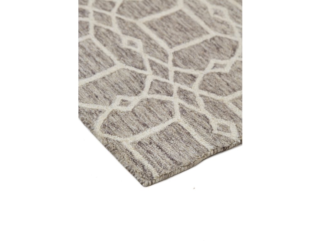 Rhett Transitional Trellis and Lattice, Taupe/Ivory/Gray, 8' x 10' Area Rug - image 3