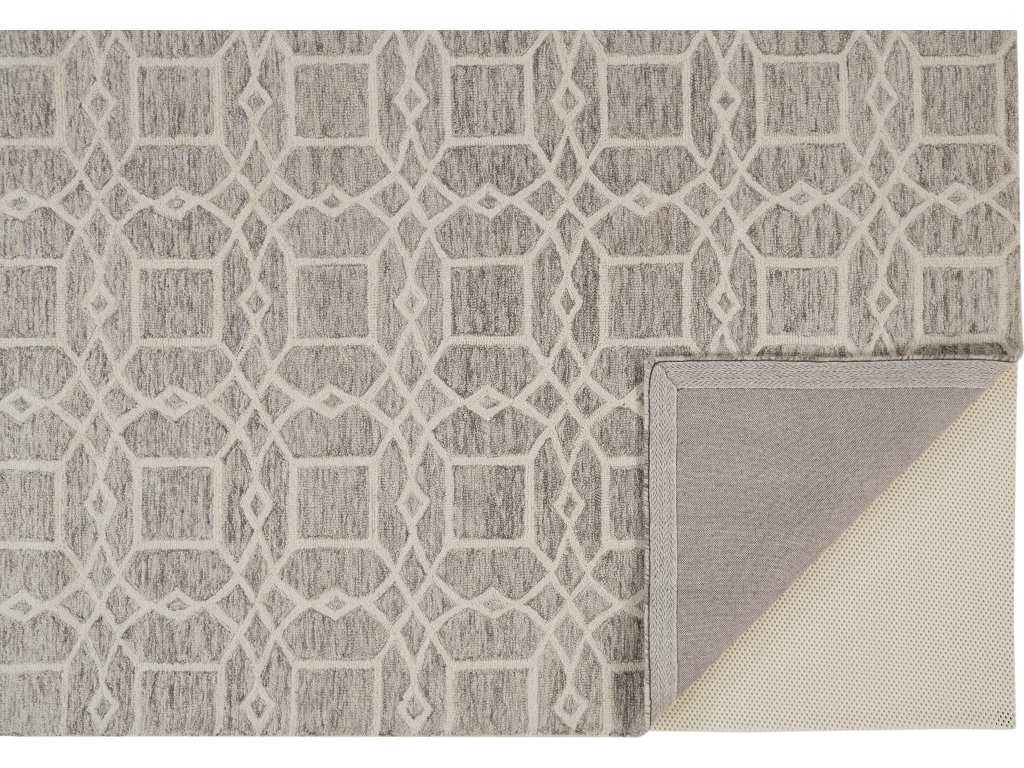 Rhett Transitional Trellis and Lattice, Taupe/Ivory/Gray, 8' x 10' Area Rug - image 1