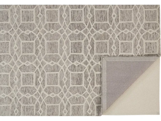 Rhett Transitional Trellis and Lattice, Taupe/Ivory/Gray, 8' x 10' Area Rug - Alternative View