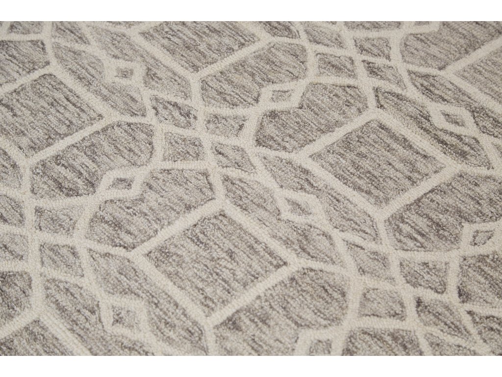 Rhett Transitional Trellis and Lattice, Taupe/Ivory/Gray, 8' x 10' Area Rug - image 2