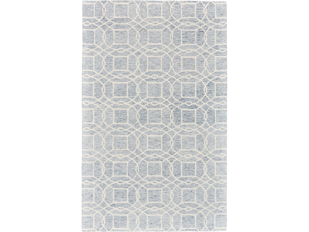 Rhett Transitional Trellis and Lattice, Gray/Ivory, 5' x 8' Area Rug - main image