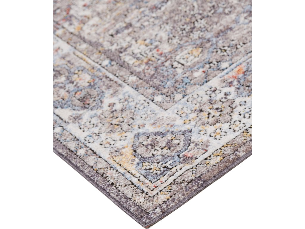 Armant Traditional Medallion, Gray/Blue/Gold, 2' x 3' Accent Rug - image 3